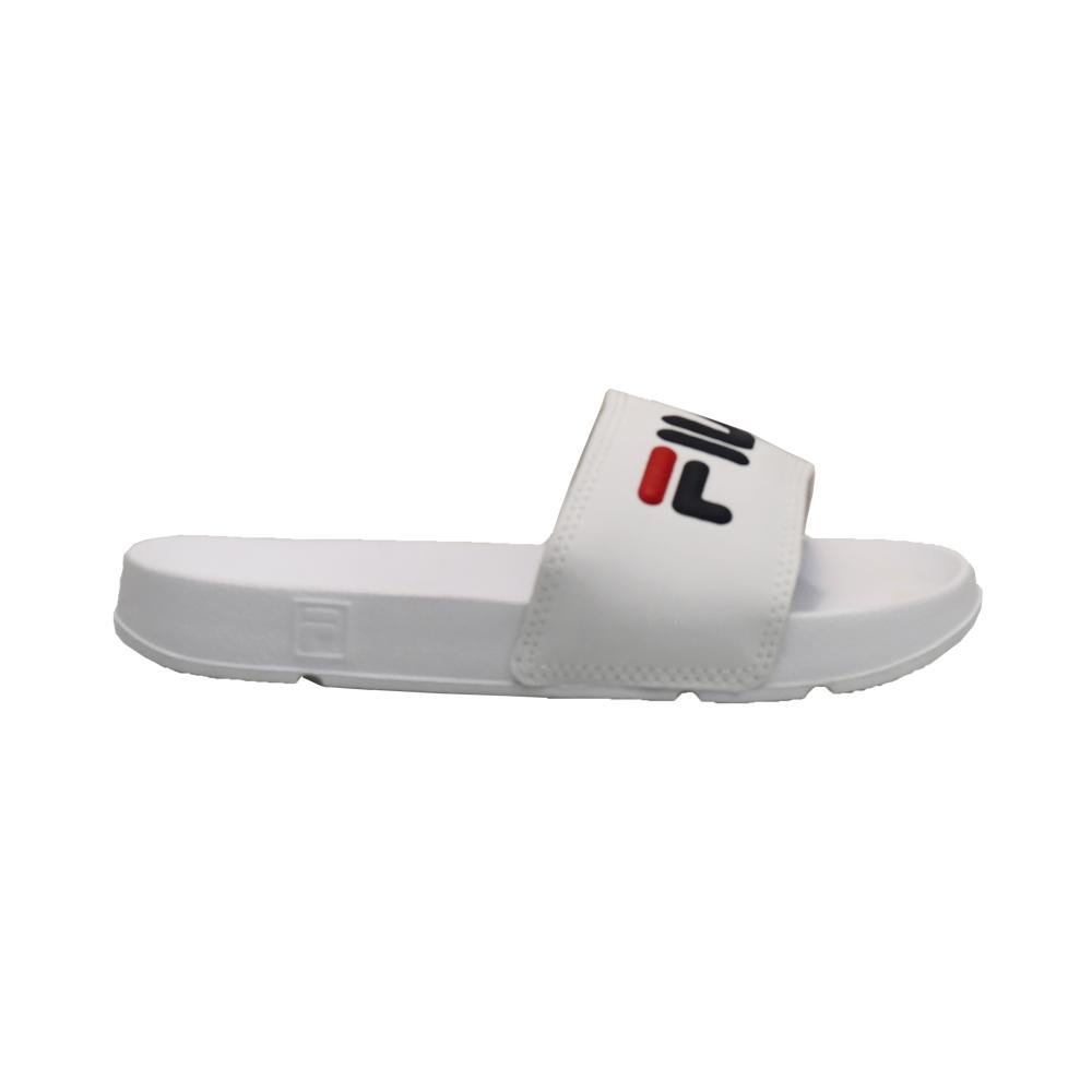 Slide Preto, Branco e Vermelho Sleek | Fila Branco 4