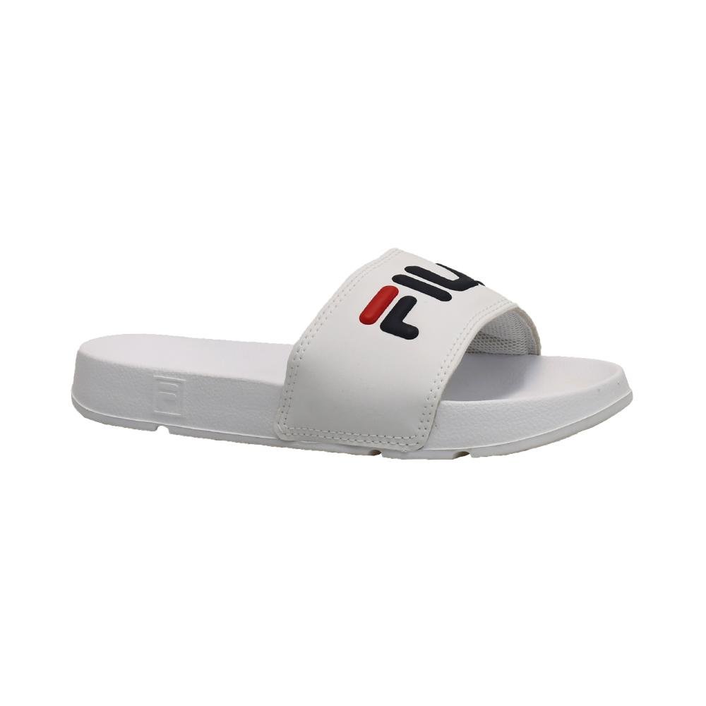 Slide Preto, Branco e Vermelho Sleek | Fila Branco 8