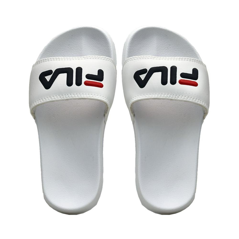 Slide Preto, Branco e Vermelho Sleek | Fila Branco 5