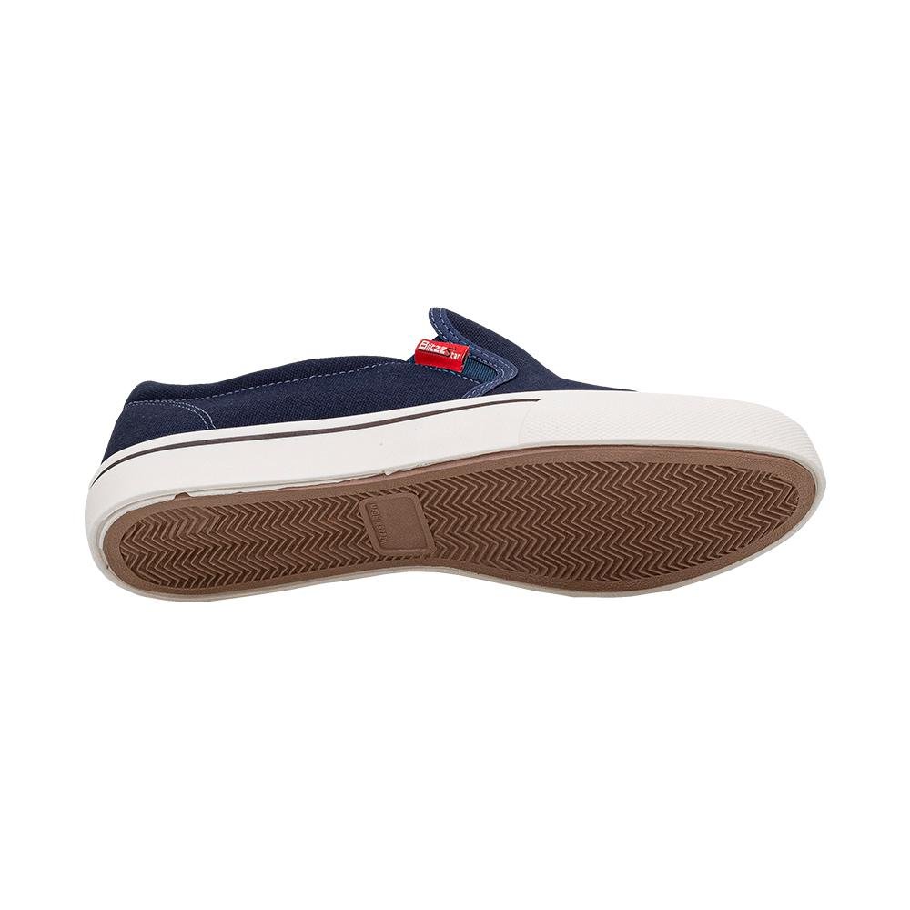 Slip On Preto Costura Aparente | Freeland Azul 3