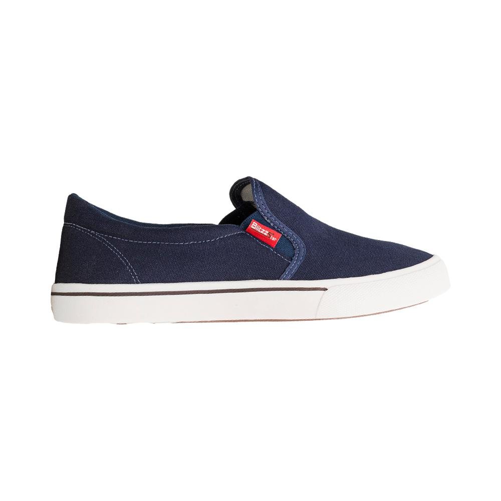 Slip On Preto Costura Aparente | Freeland Azul 5