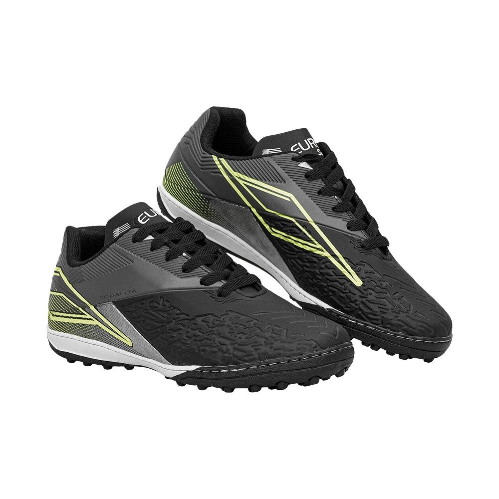 Chuteira Society Preto e Cinza Kids Sodalita | Euro Preto 4