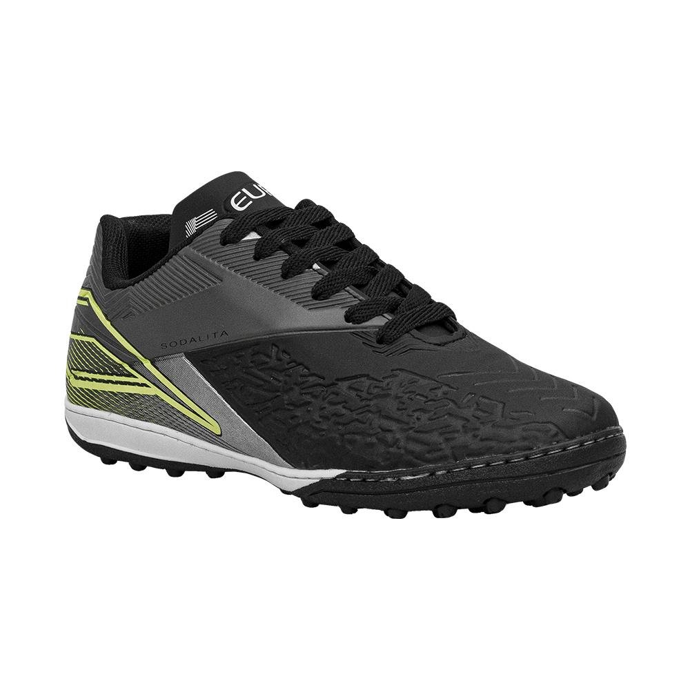 Chuteira Society Preto e Cinza Kids Sodalita | Euro Preto 5