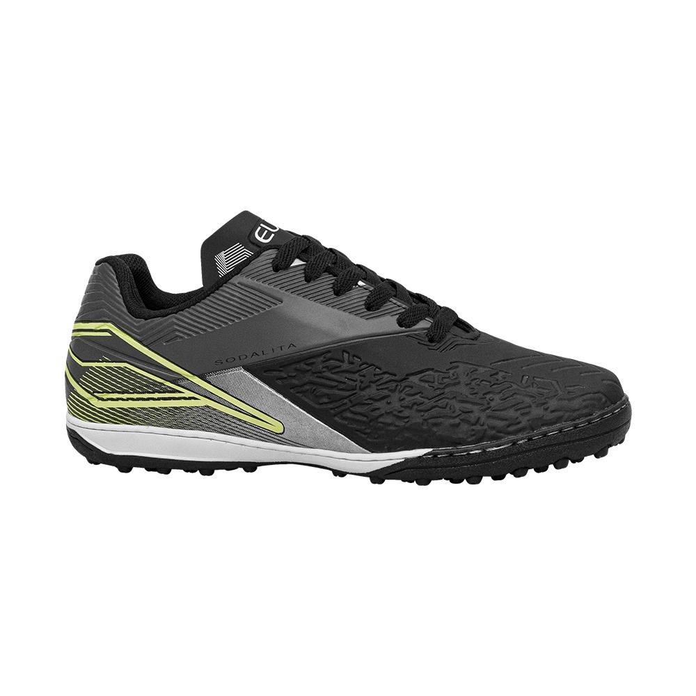 Chuteira Society Preto e Cinza Kids Sodalita | Euro Preto 3