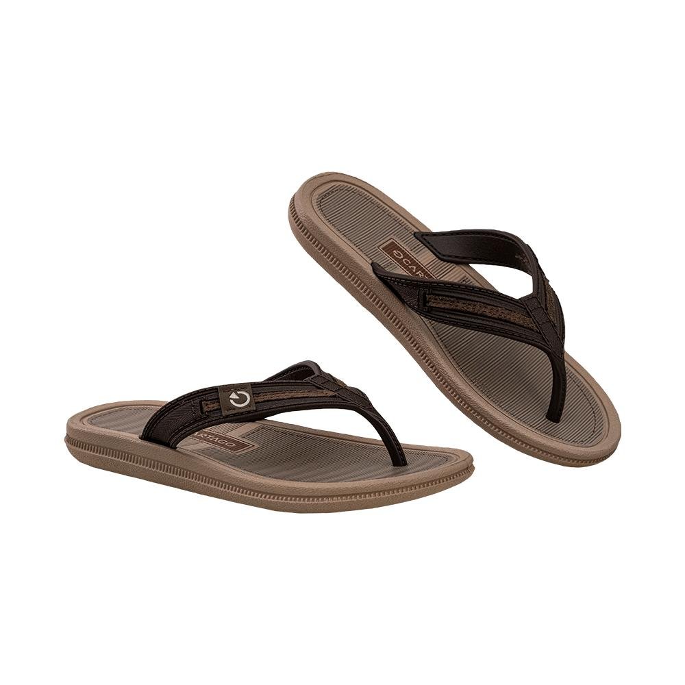 Chinelo de Dedo Bege e Marrom Kids Maiorca Essencial | Cartago Bege 1
