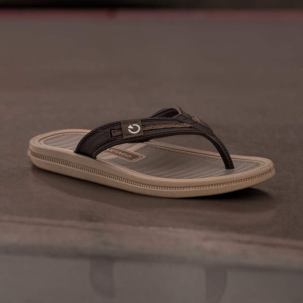 Chinelo de Dedo Bege e Marrom Kids Maiorca Essencial | Cartago Bege 3