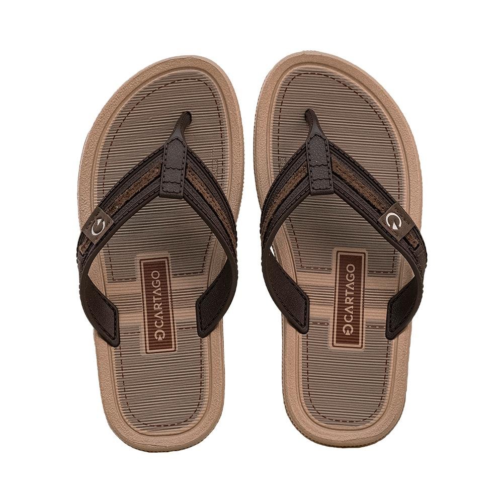 Chinelo de Dedo Bege e Marrom Kids Maiorca Essencial | Cartago Bege 5