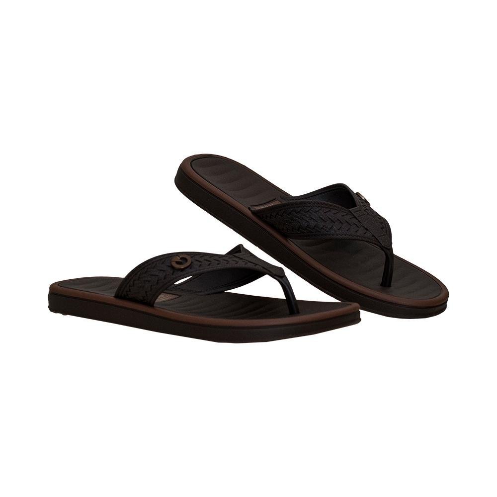 Chinelo de Dedo Marrom Elegante Casual | Cartago Marrom 2