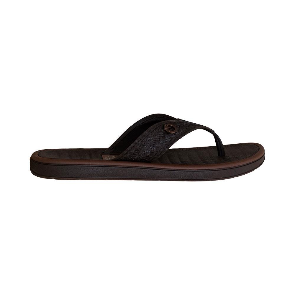 Chinelo de Dedo Marrom Elegante Casual | Cartago Marrom 7