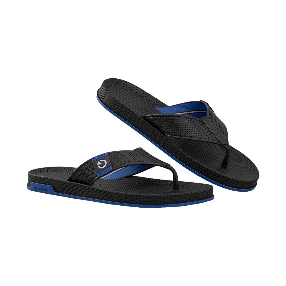 Chinelo de Dedo Preto e Azul Siena IV | Cartago Preto 3