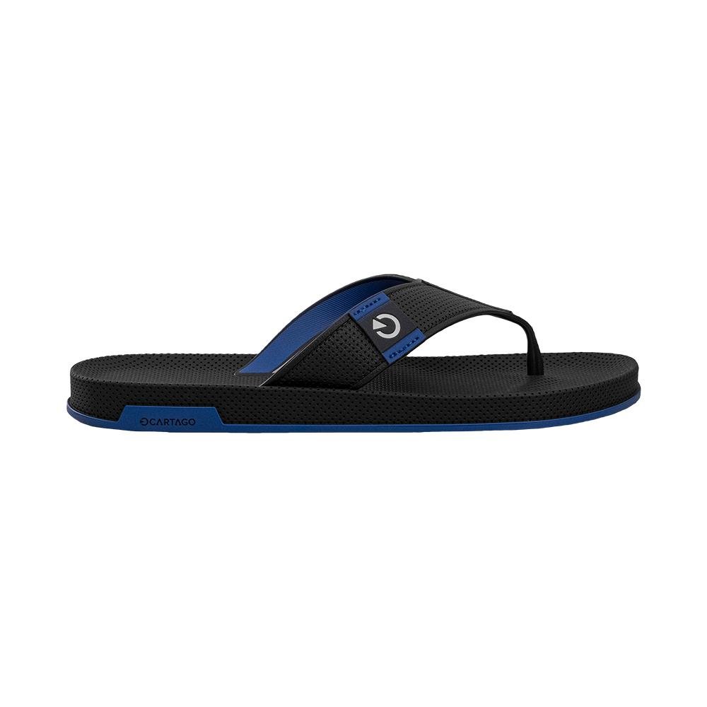 Chinelo de Dedo Preto e Azul Siena IV | Cartago Preto 8