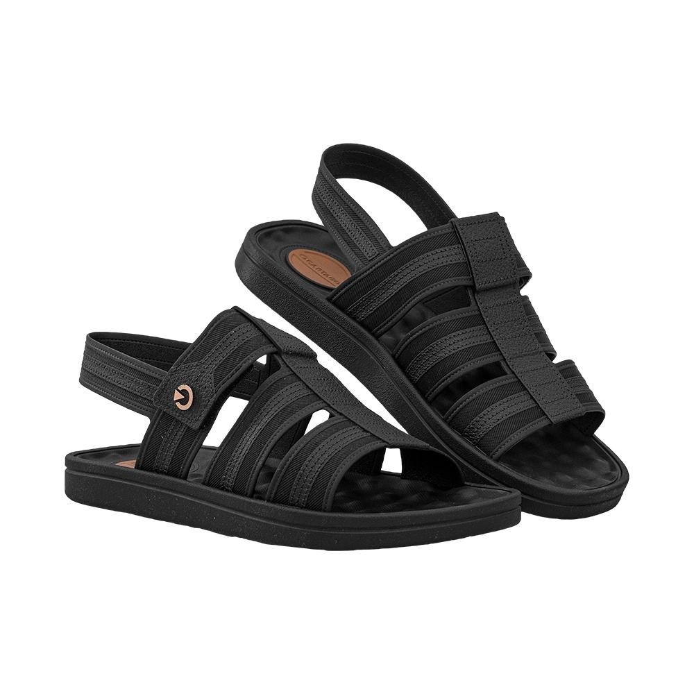 Sandália Preto e Castor Alabama | Cartago Preto 3