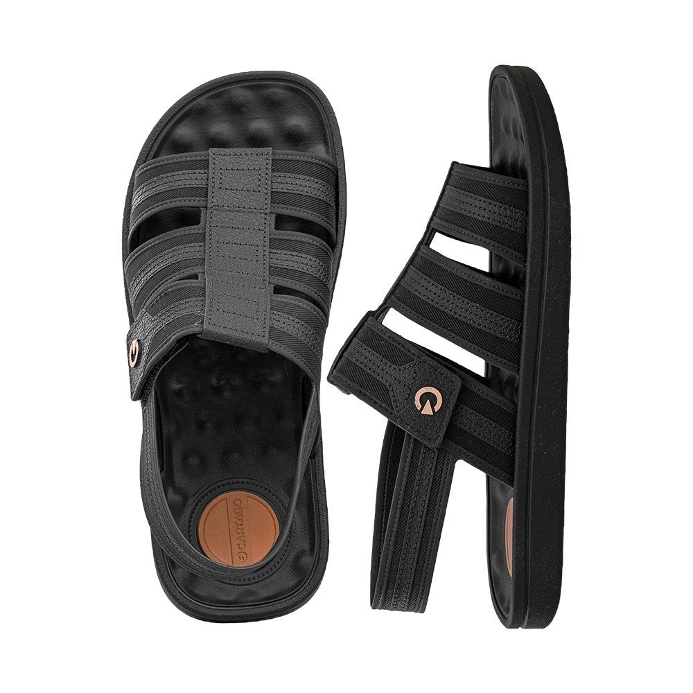 Sandália Preto e Castor Alabama | Cartago Preto 6