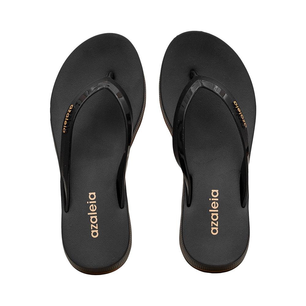 Tamanco Preto Salto Anabela Solado Tratorado | Azaleia Preto 4