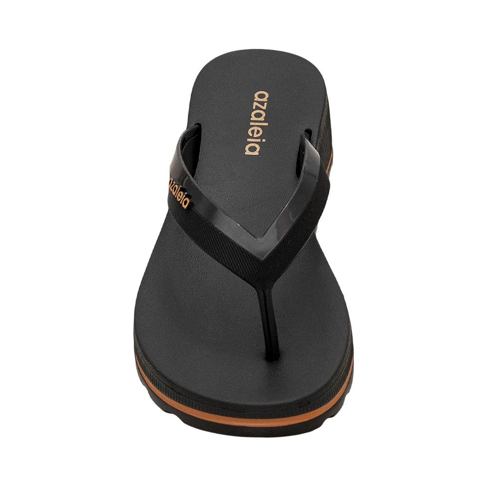 Tamanco Preto Salto Anabela Solado Tratorado | Azaleia Preto 5