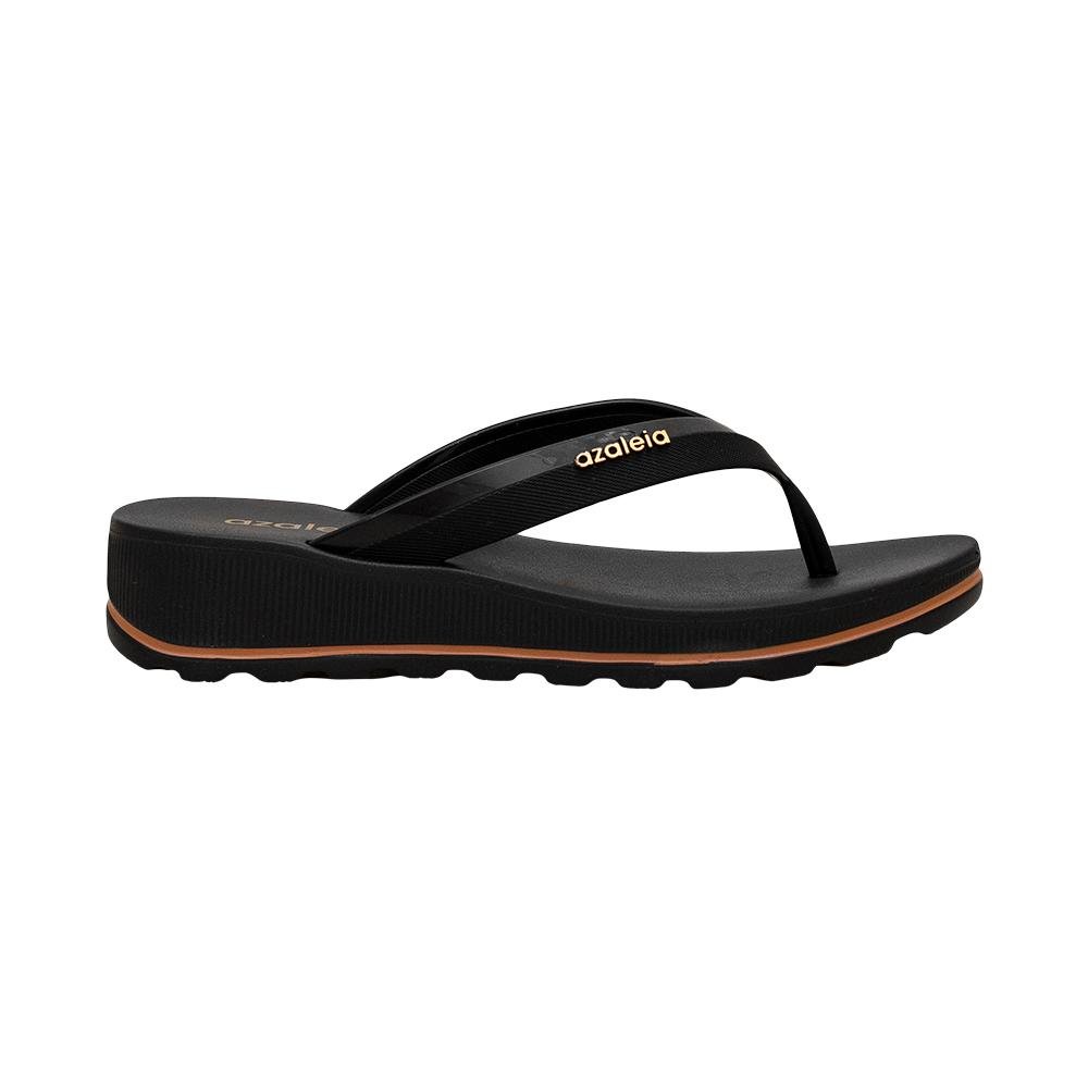 Tamanco Preto Salto Anabela Solado Tratorado | Azaleia Preto 7