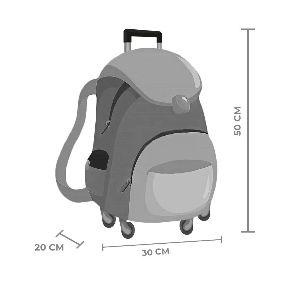 Mochila Carrinho Verde Kids Hulk Force | Luxcel Preto 2