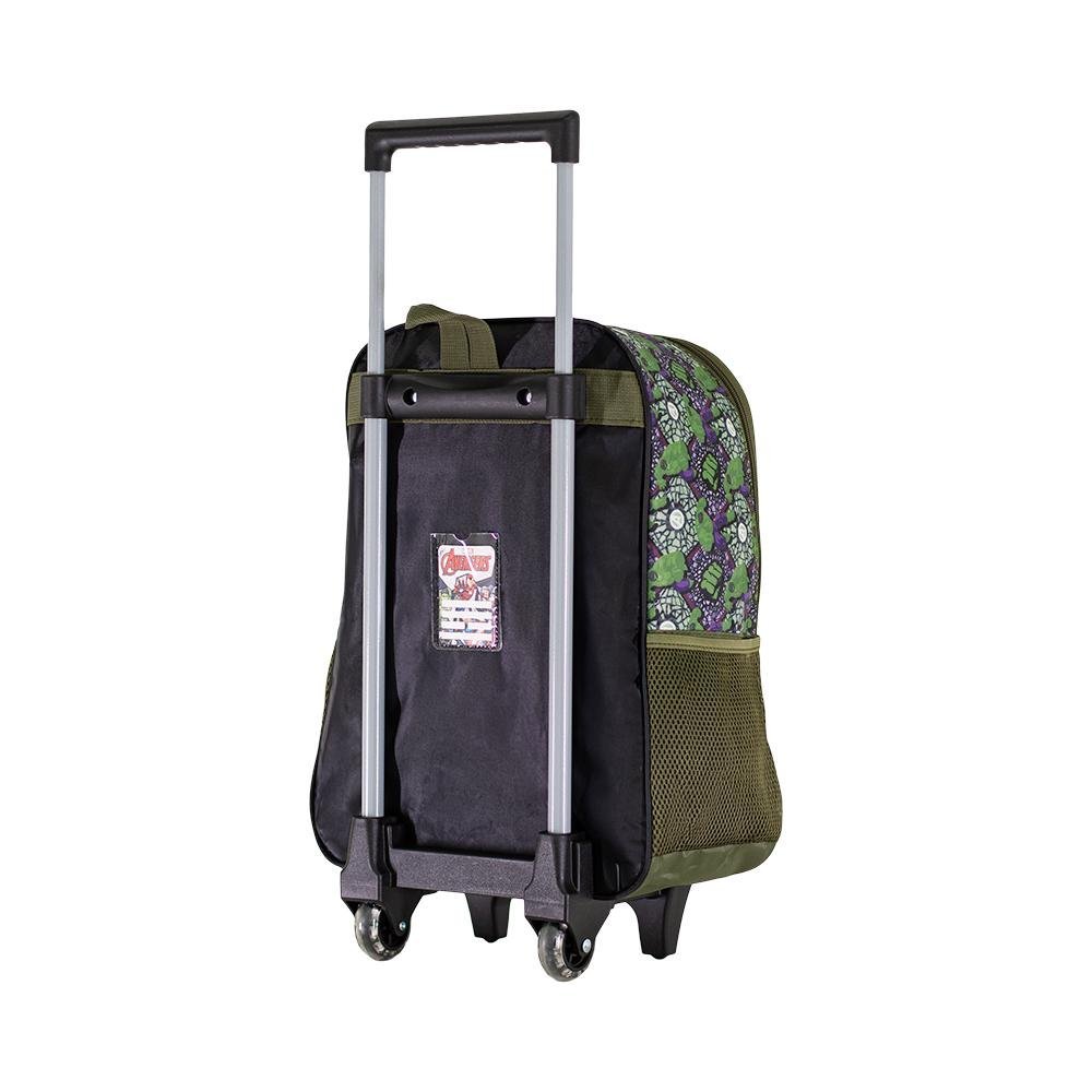 Mochila Carrinho Verde Kids Hulk Force | Luxcel Preto 4