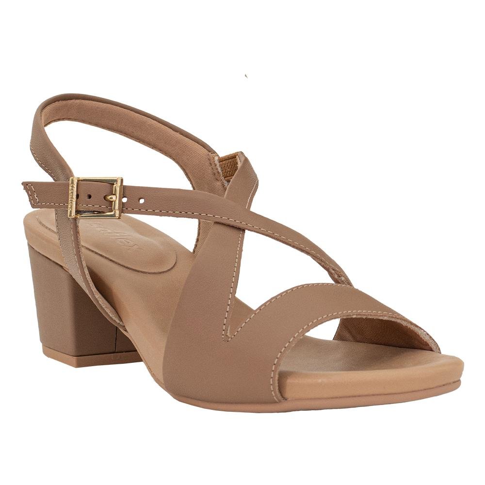 Sandália Camel Tiras Cruzadas | Usaflex Camel 2