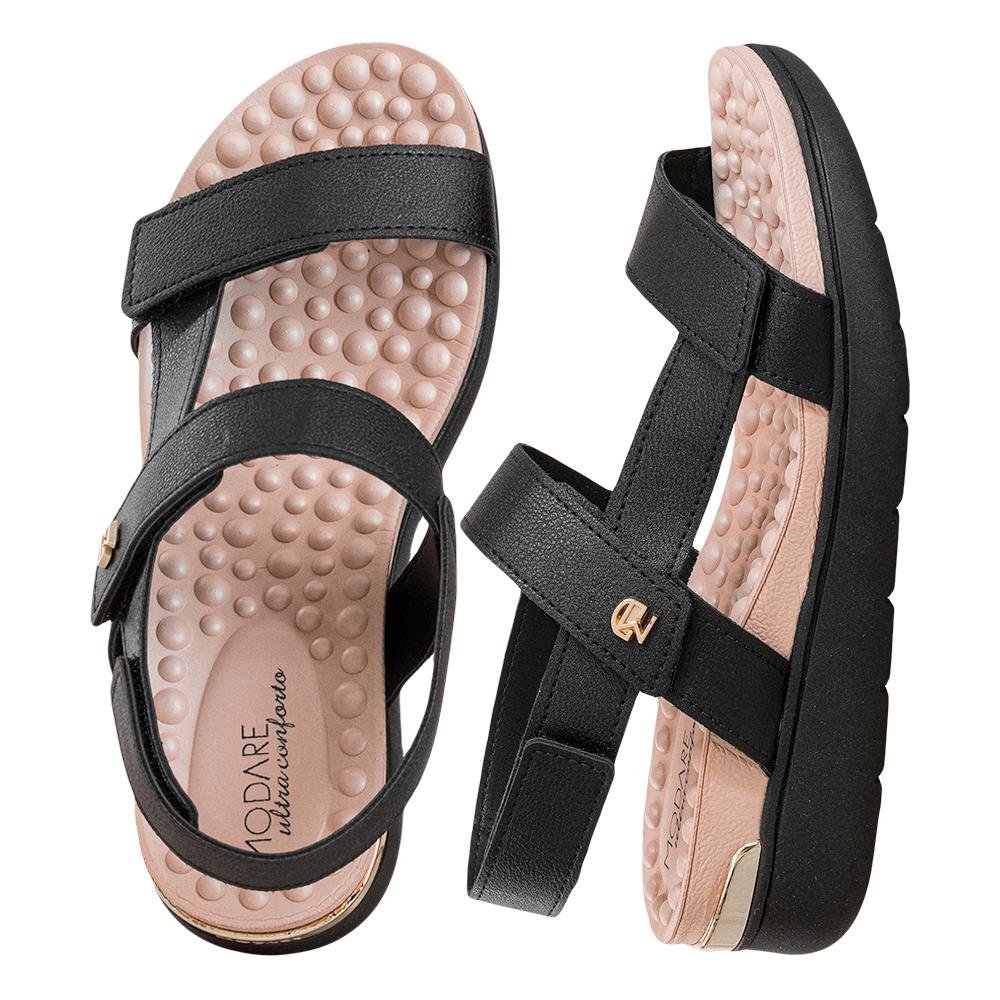 Sandália Preto Velcro | Modare Preto 2