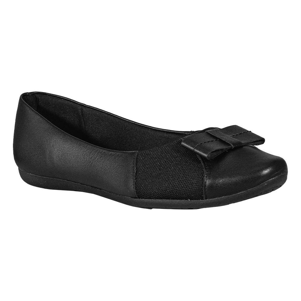 Sapatilha Vanilla Laço | Usaflex Preto 1