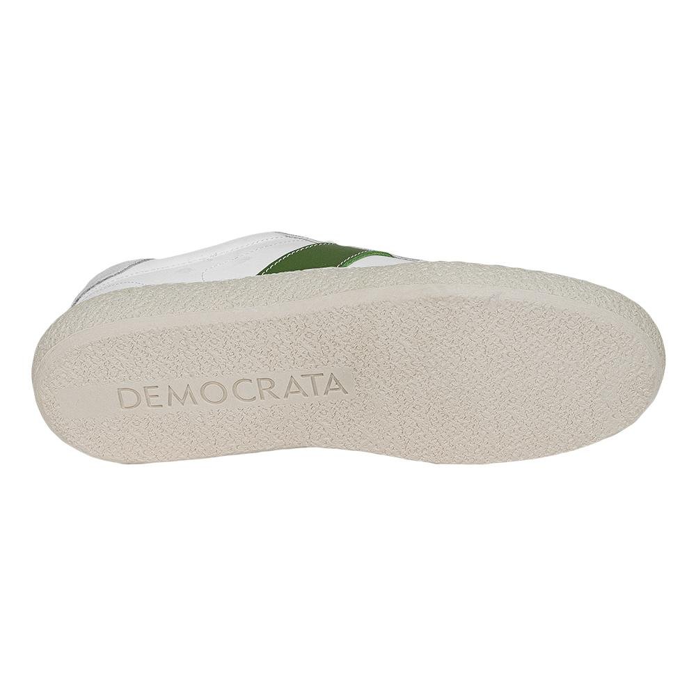 Sapatênis Branco e Verde Entressola Texturizada Democrata Branco 4