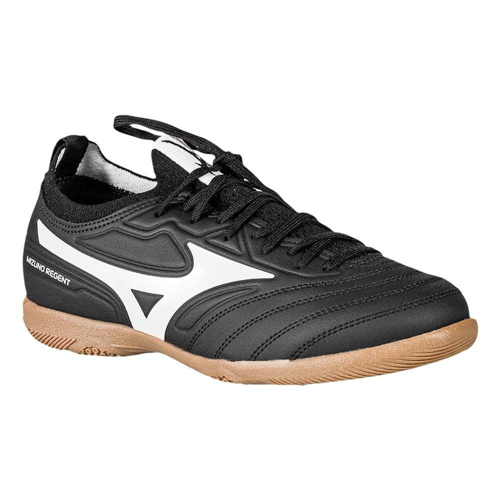 Chuteira Indoor Kids Regent Preto Confortável Mizuno