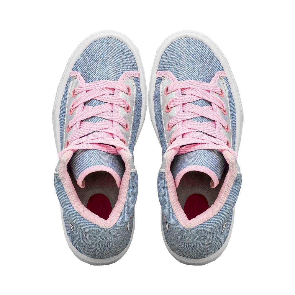 Tênis Cano Alto Kids Jeans Claro Love | Blitz Jeans Claro 7