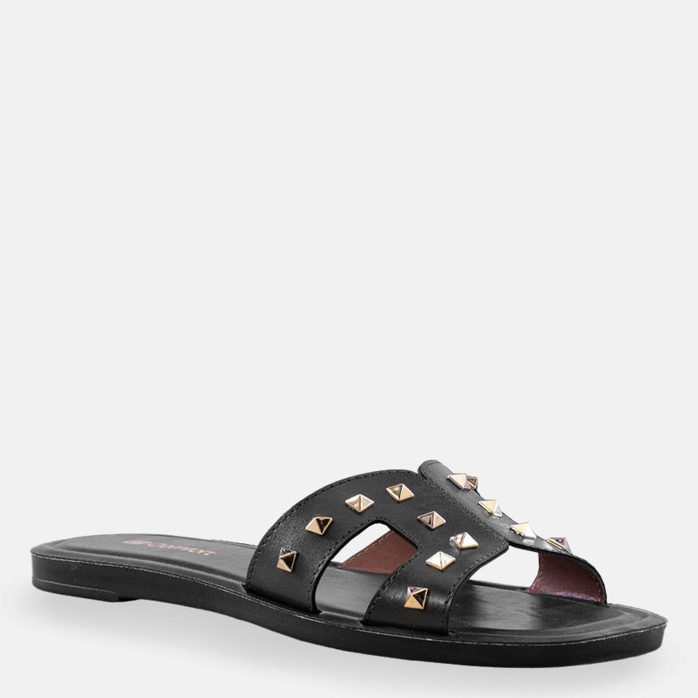 Rasteira Tachas Metalizadas Combat Preto 2