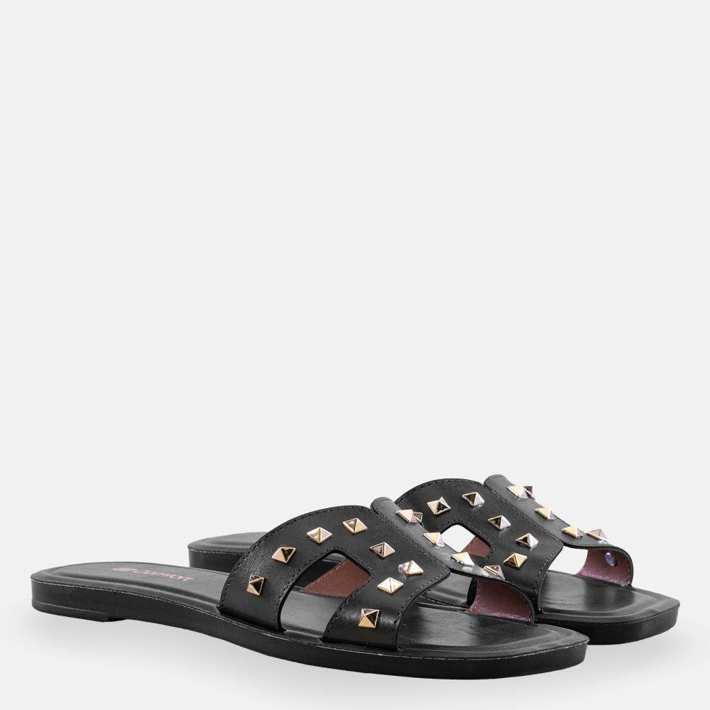 Rasteira Tachas Metalizadas Combat Preto 4