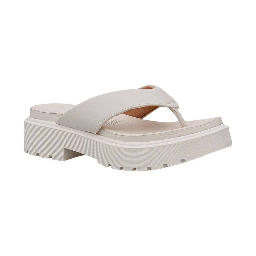 Tamanco Branco Off Plataforma de Dedo Salto Tratorado | Vizzano Off White 2