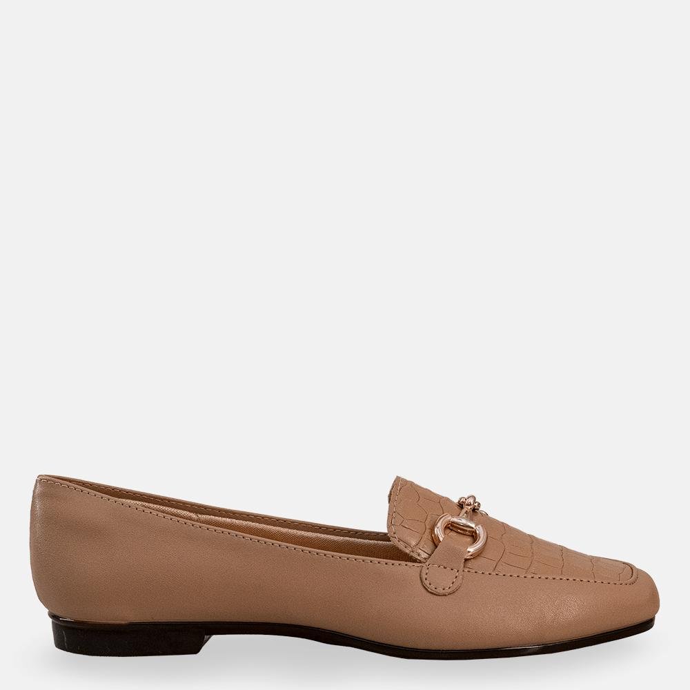 Mocassim Duas Texturas Antique Marrom 2