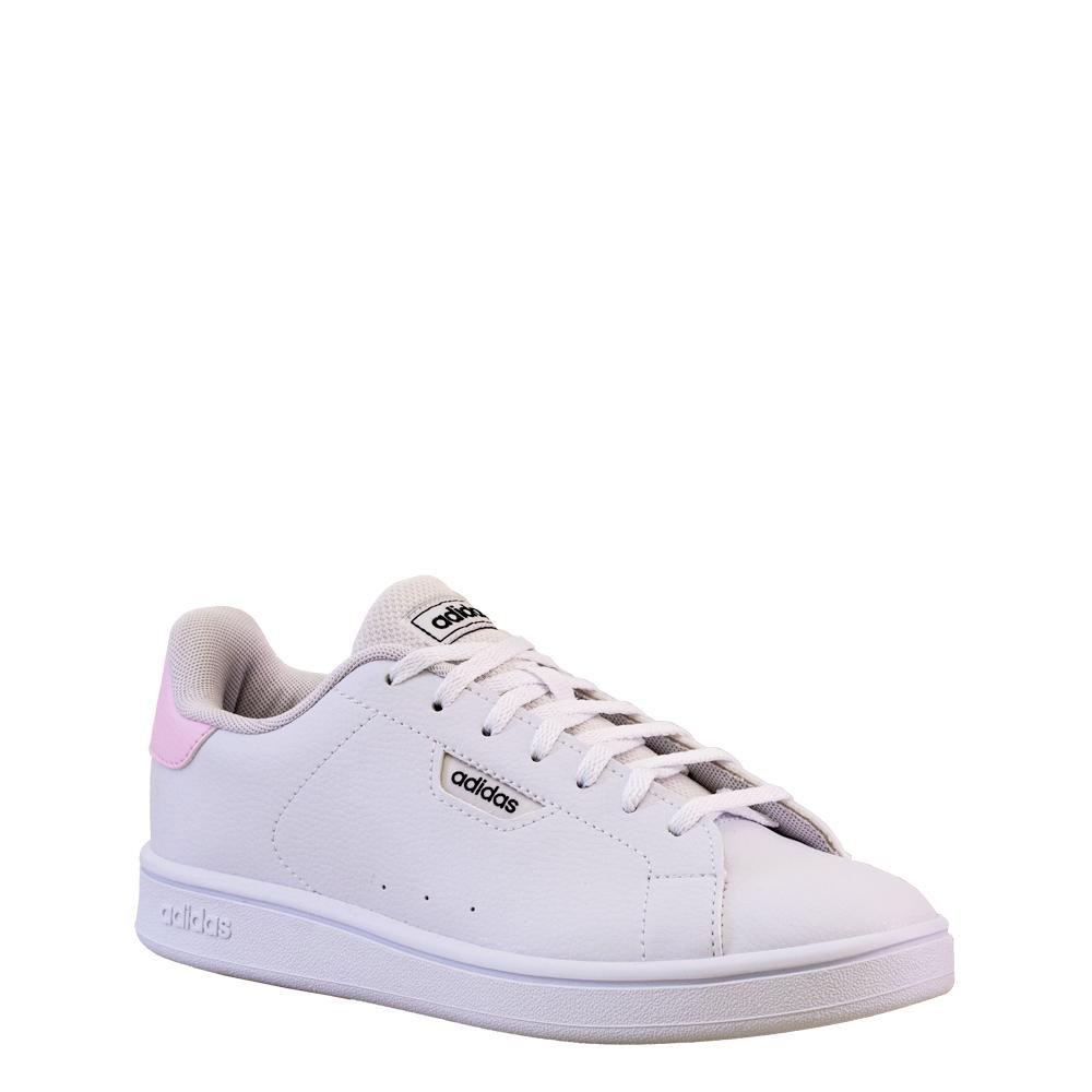 Tênis Casual Branco e Rosa Urban Court | Adidas