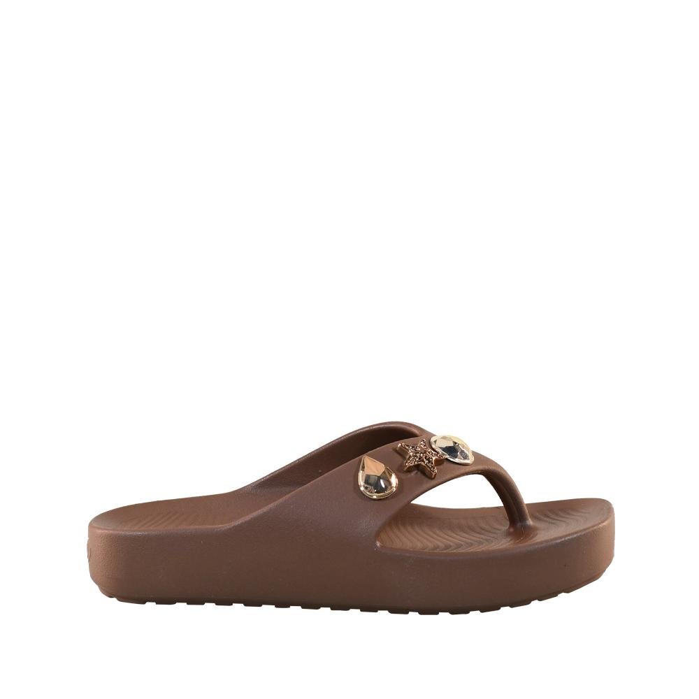 Chinelo de Dedo Feminino Zaxy Zen Marrom 3