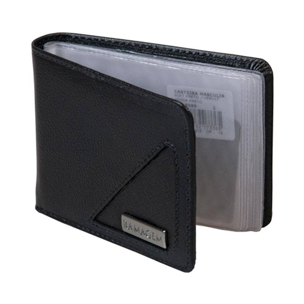 COURO SOFT SUB DIVISAO INTERNA PRETO/RAMAGEM Preto 1