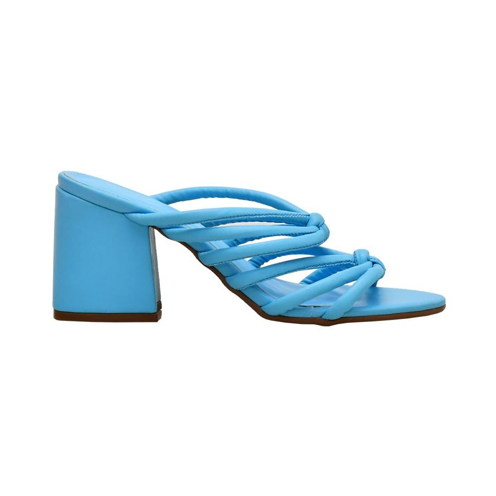 Tamanco Salto Grosso Dois Nós Comfort Amarelo Siciliano