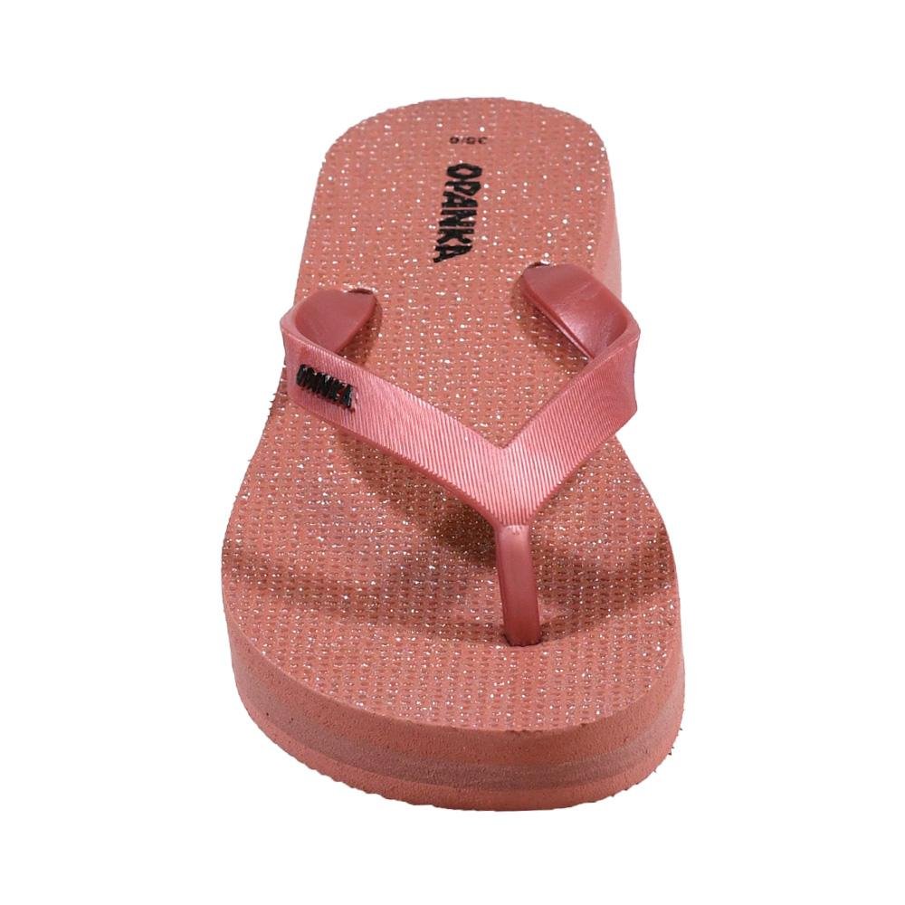 Chinela Anabela Opanka Telha Bege 9