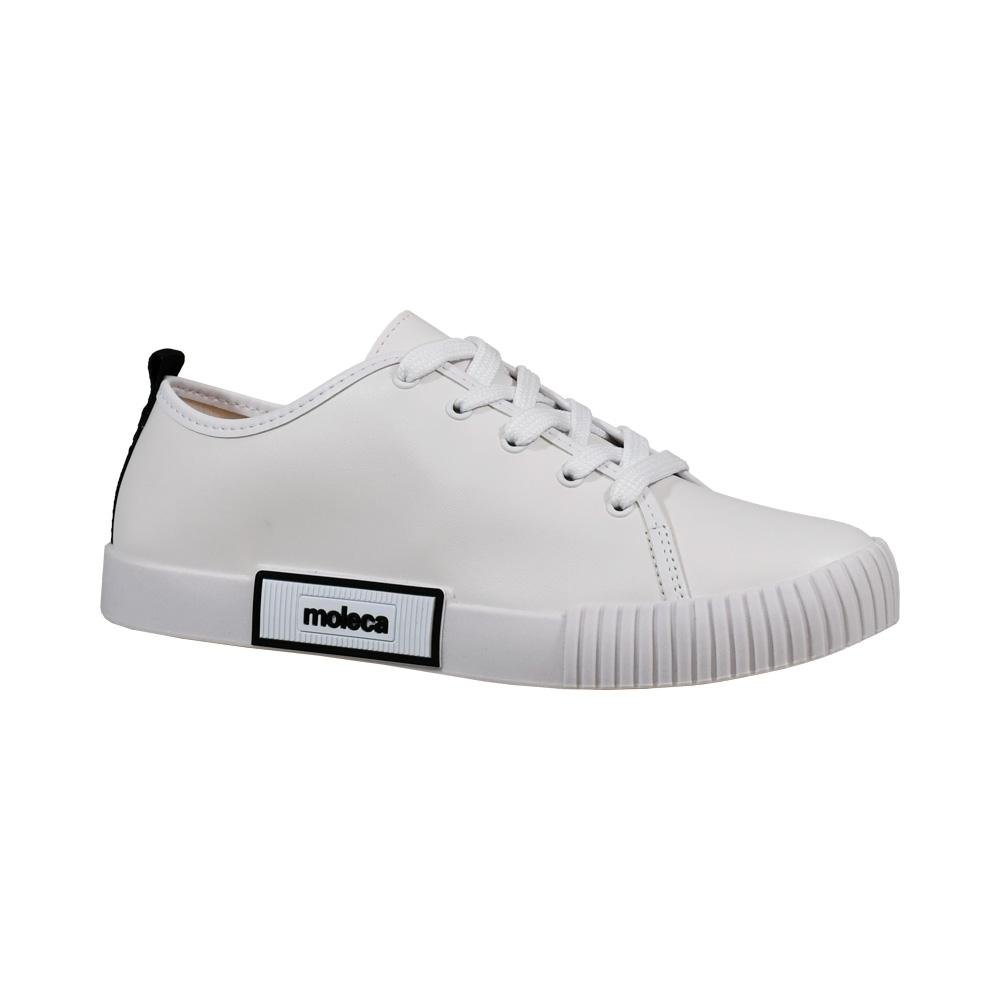 Tênis Casual Moleca Branco Branco 5