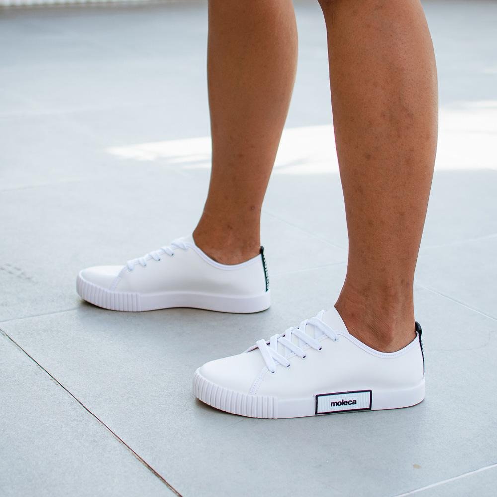 Tênis Casual Moleca Branco Branco 9