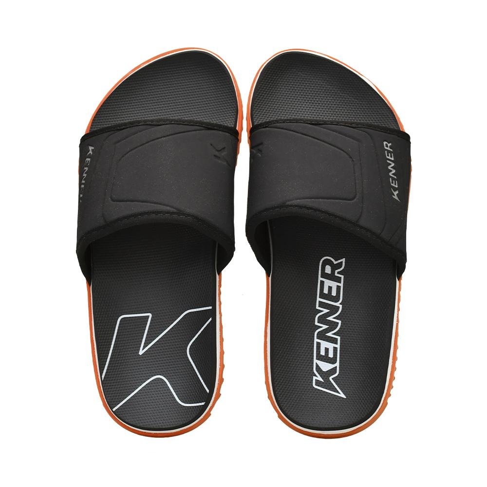 Chinelo Slide Branco Verão | Kenner Laranja 8