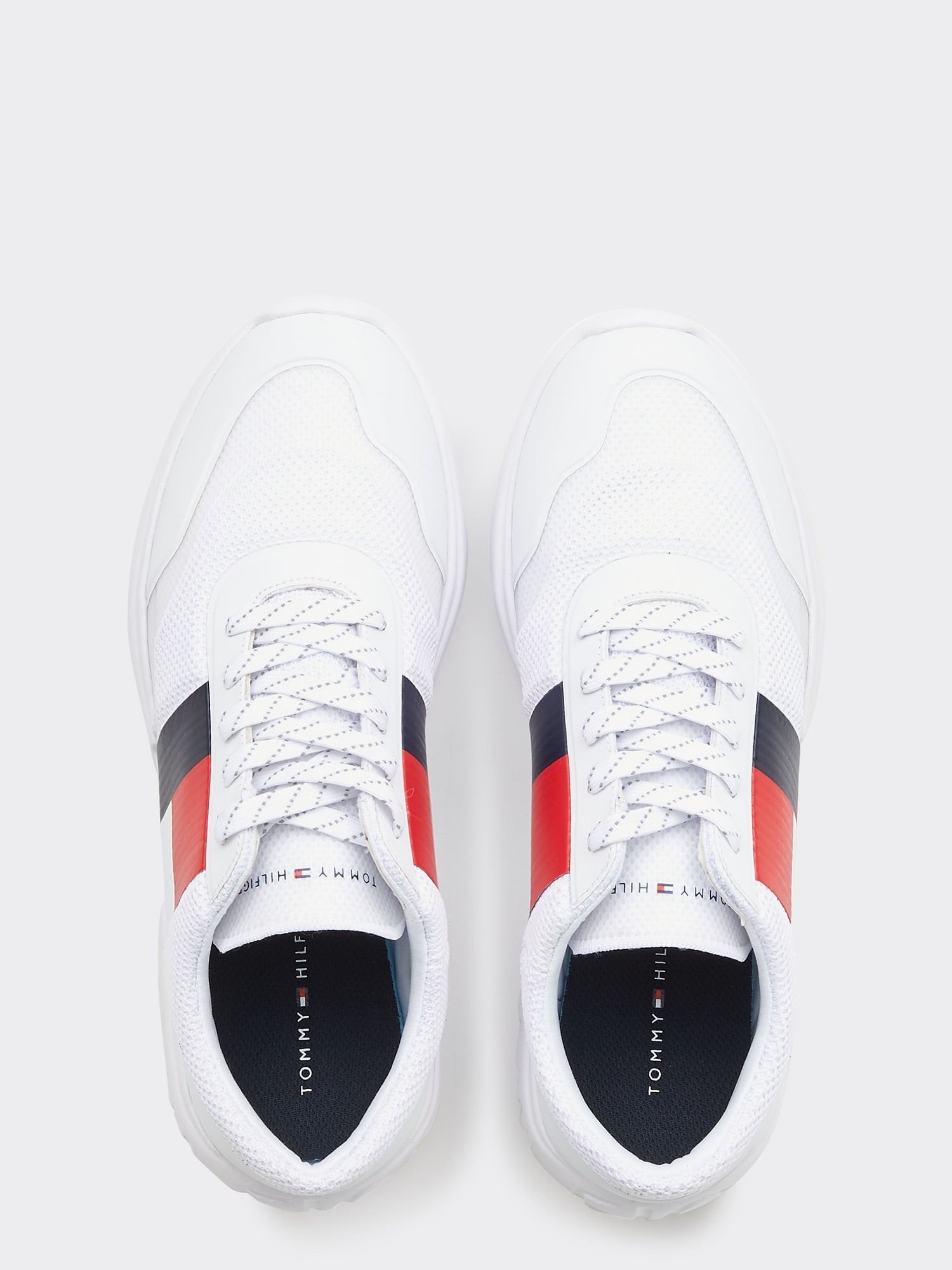 Tommy Tênis Masculino Knit Eva Faixa Lateral Branco 2