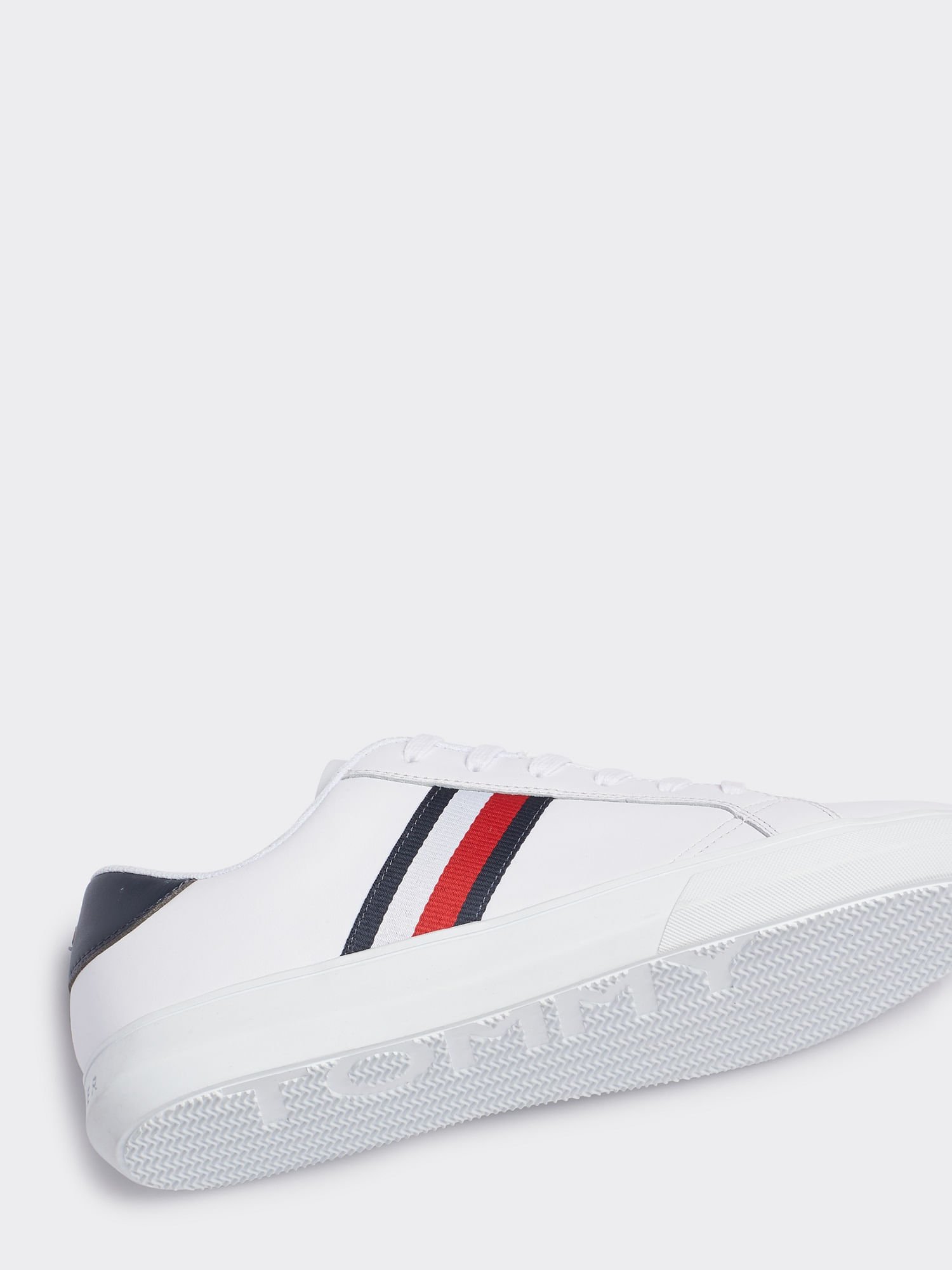 Tommy Tênis  Masculino Couro Faixa Lateral Branco 3