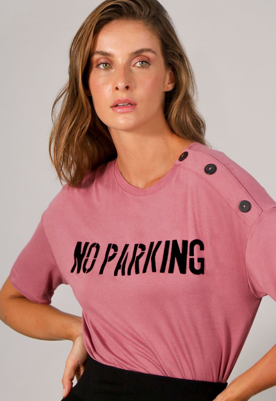 T-shirt Rosa Escuro No Parking