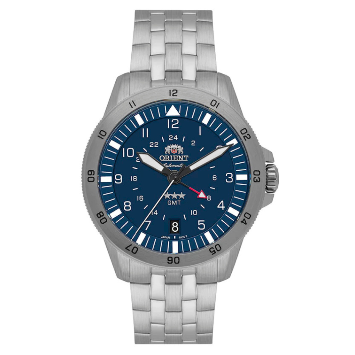 Relógio Orient Automático 3 Estrelas Sport Air GMT - NH3SS018 D2SX Azul