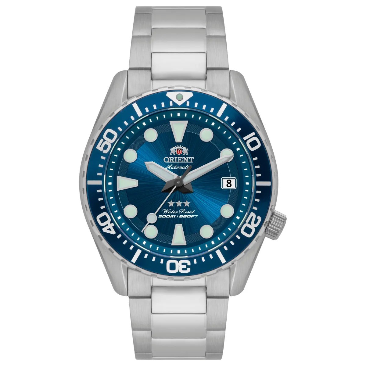 Relógio Orient Automático 3 Estrelas Sport Sea - YN6SS011 D1SX Azul