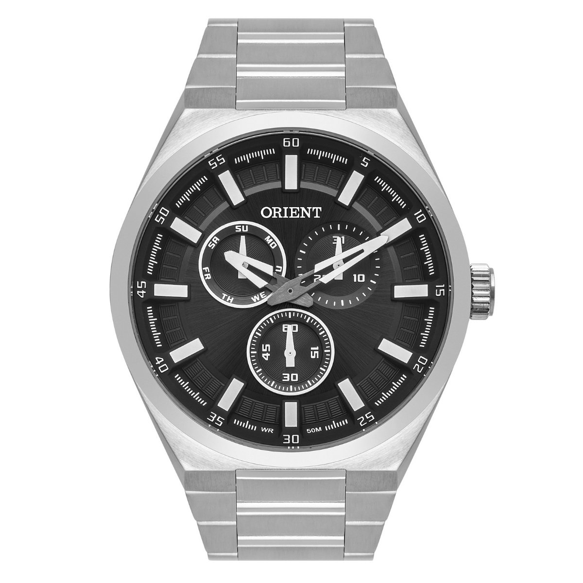 Relógio Orient Sport Clássico Multifunção Masculino - MBSSM089 G1SX Prata 1