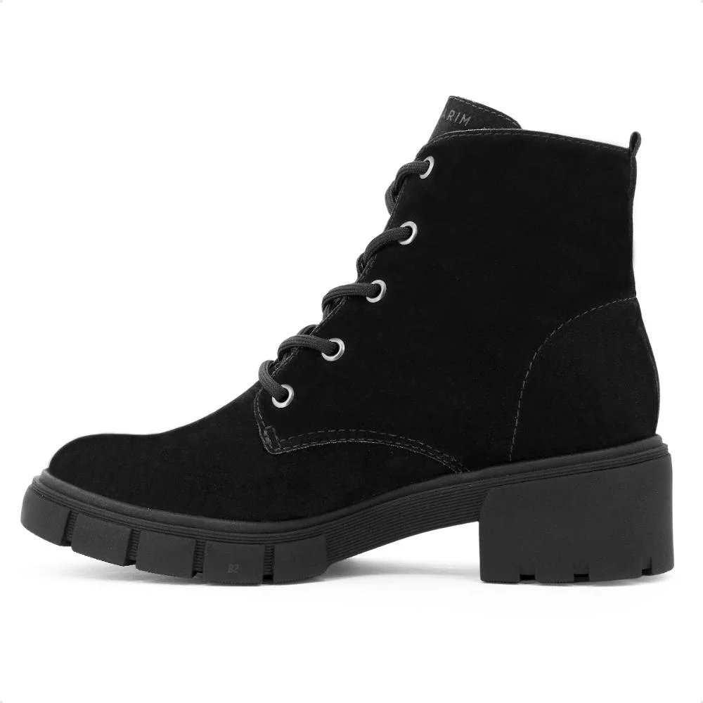 Bota Coturno Ramarim Tratorada Cano Médio Feminina Preto 2