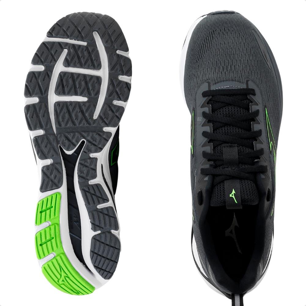 Tênis Mizuno Wave Dynasty 5 Masculino Verde/Cinza 4