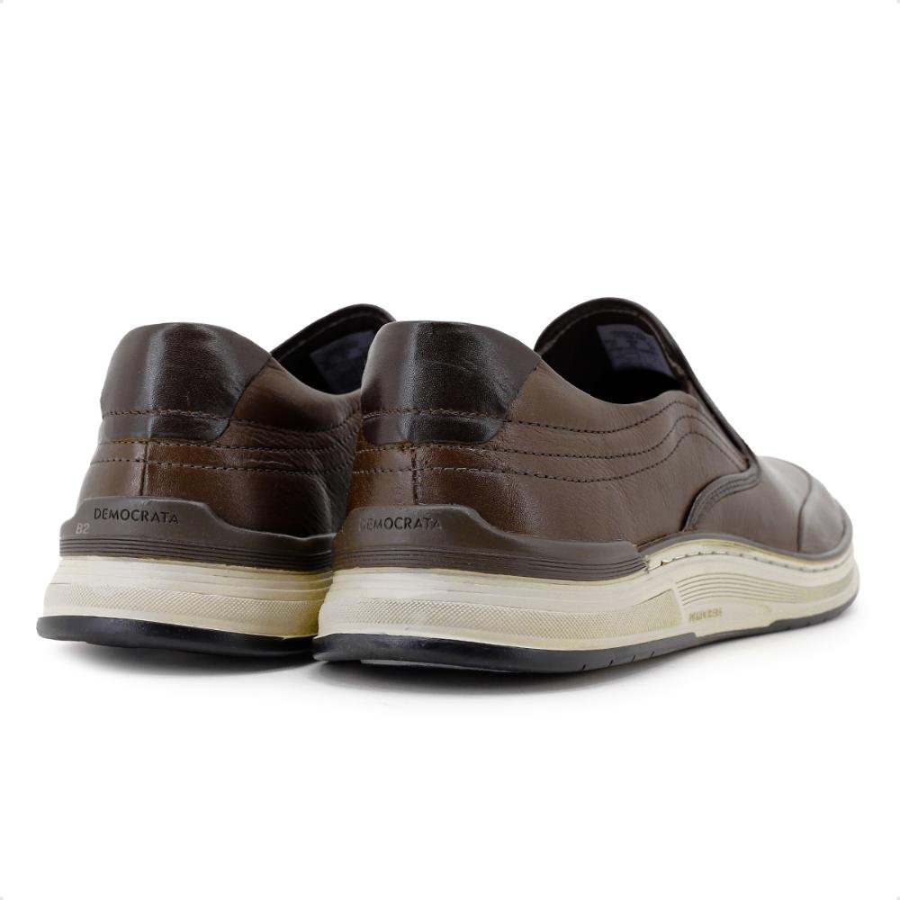Sapatênis Democrata Denim Loop Slip On Masculino Marrom 3