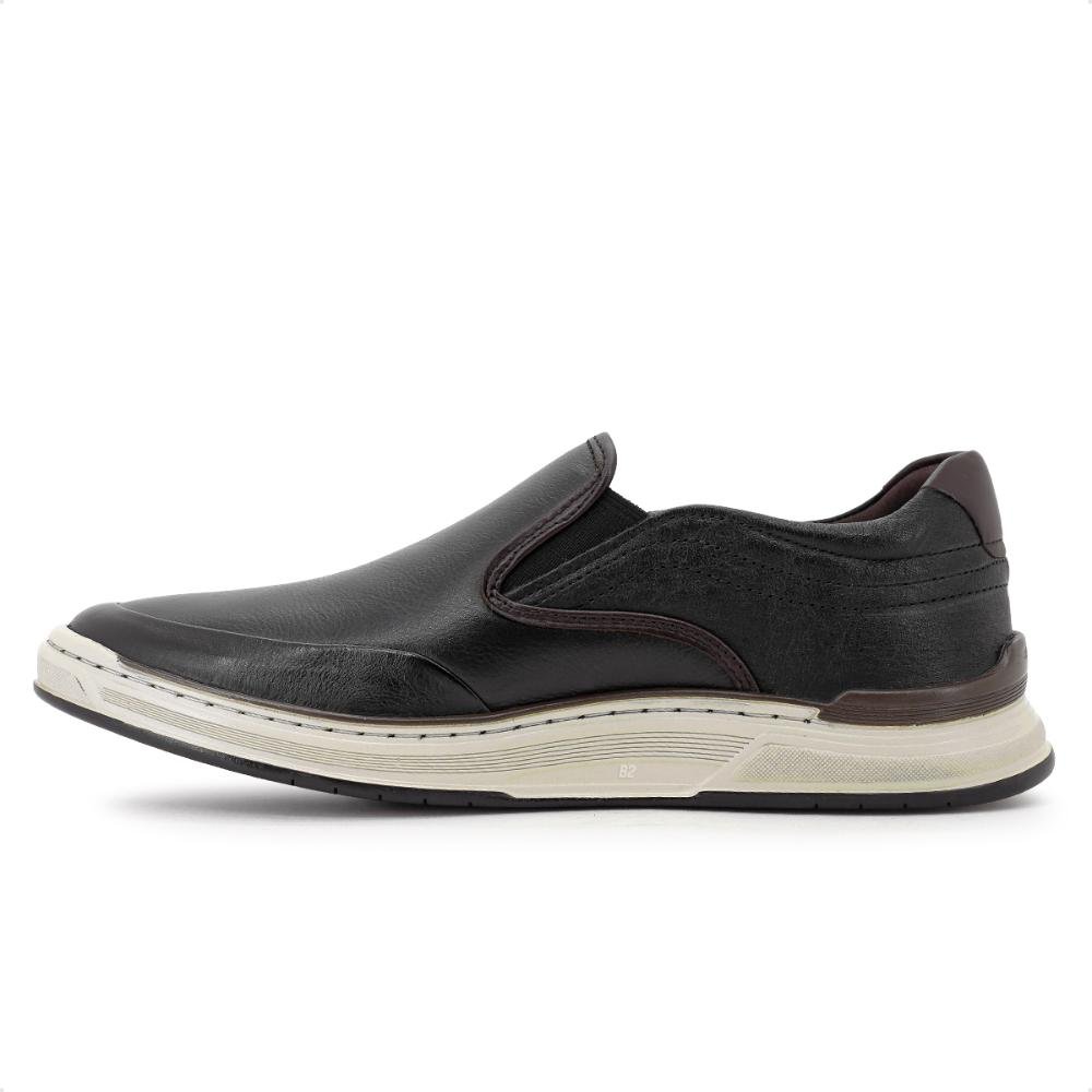 Sapatênis Democrata Denim Loop Slip On Masculino Preto 2